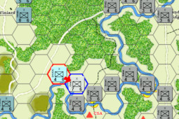 Screenshot of a game of Chickamauga in progress.