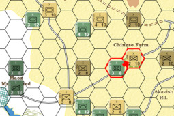 Screenshot of the Across Suez game in progress.