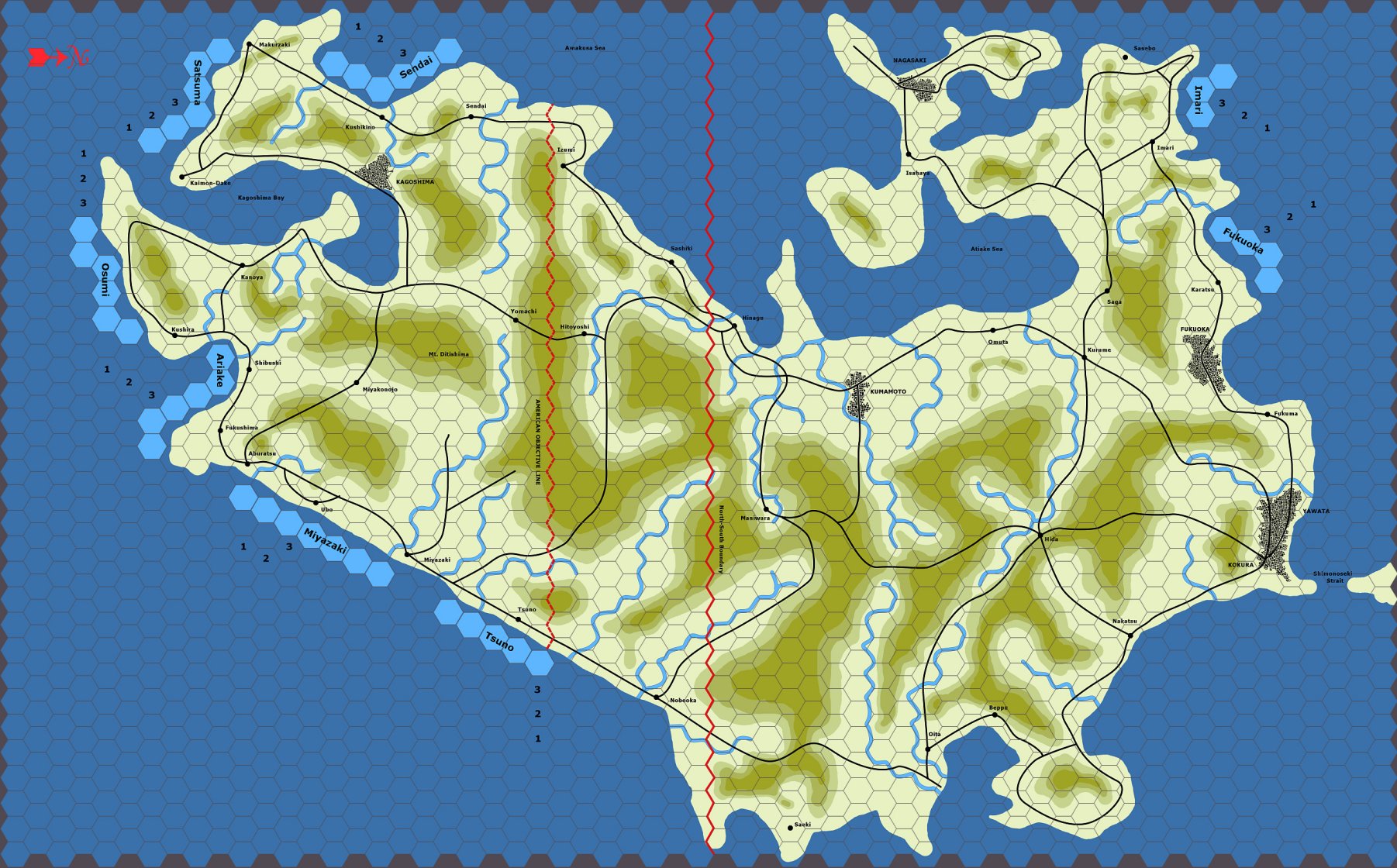 Fredericksburg Game Map