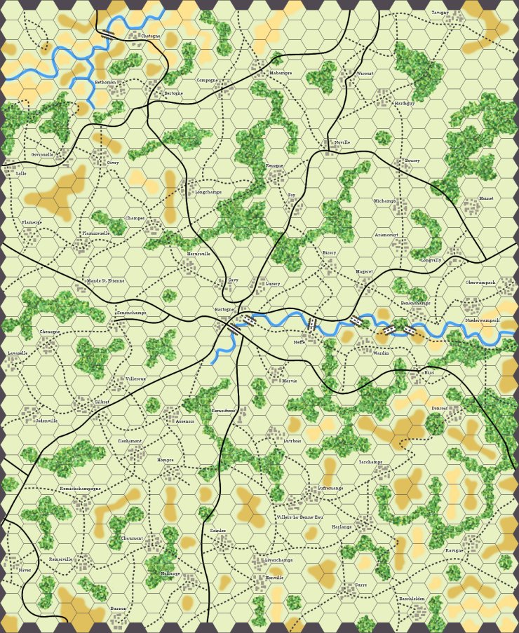 Bastogne Game Map